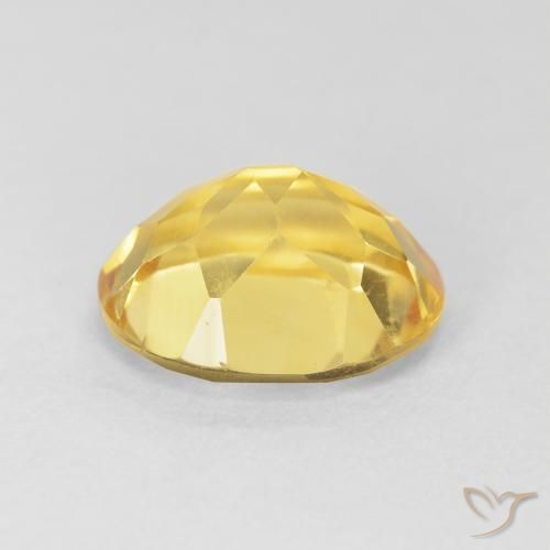 Citrino Naranja dorado natural de 4.24 ct, Ovalada, VVS-VS
