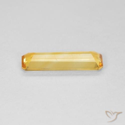 Citrino Dorado natural de 0.99 ct, Corte Octágono / Esmeralda, VVS-VS
