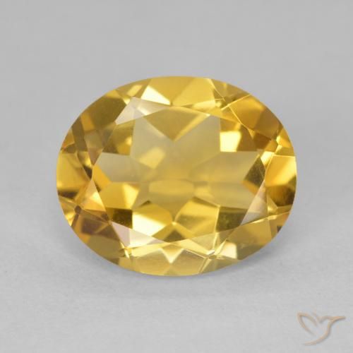 4.06ct Natural Dorado Citrino, Ovalada, VVS
