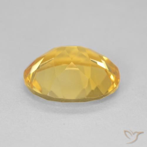 Citrino Dorado natural de 4.06 ct, Ovalada, VVS