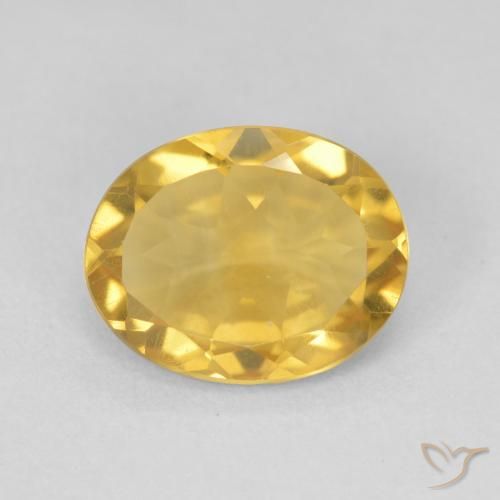 3.15ct Natural Dorado Citrino, Ovalada, VVS