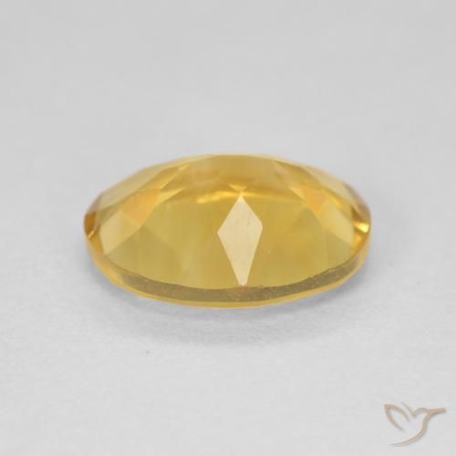 Citrino Dorado natural de 3.15 ct, Ovalada, VVS