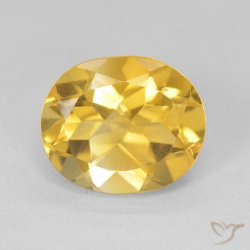 4.67ct Natural Dorado Citrino, Ovalada, VVS
