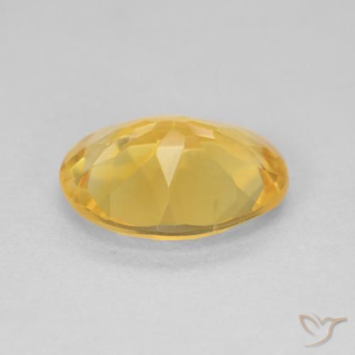 Citrino Dorado claro natural de 3.39 ct, Ovalada, VVS