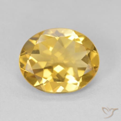 3.60ct Natural Dorado Citrino, Ovalada, VVS