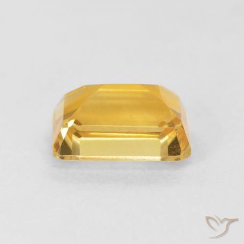 Citrino Naranja dorado natural de 1.55 ct, Corte Octágono / Esmeralda, VVS
