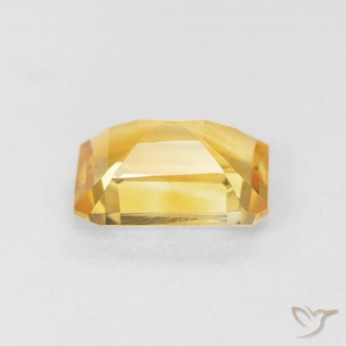 Citrino Dorado intenso natural de 1.37 ct, Corte Octágono / Esmeralda, VVS