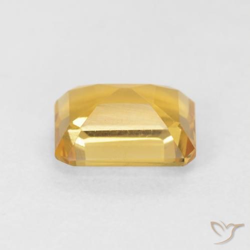 Citrino Dorado intenso natural de 1.66 ct, Corte Octágono / Esmeralda, VVS