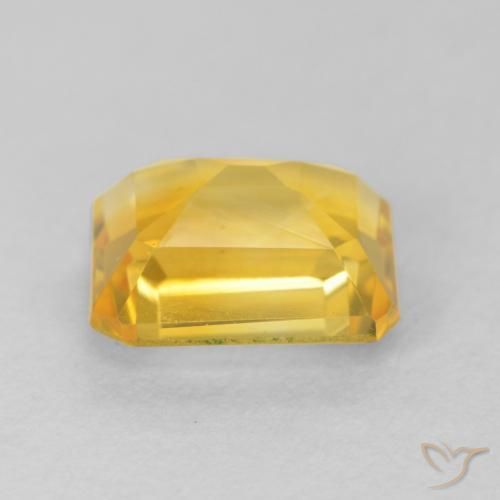 Citrino Naranja dorado natural de 1.76 ct, Corte Octágono / Esmeralda, VVS
