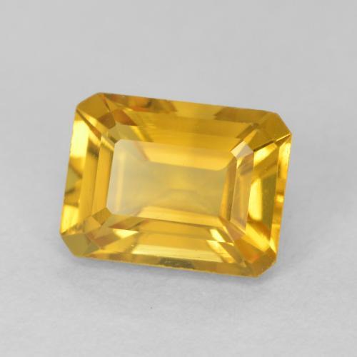 Citrino Dorado claro natural de 1.66 ct, Corte Octágono / Esmeralda, VVS