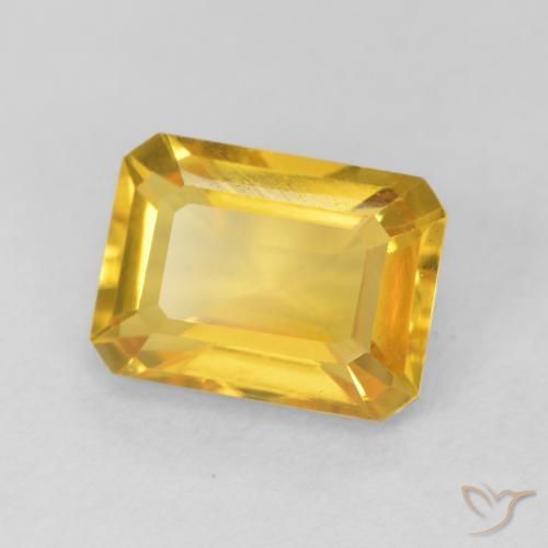 Citrino Dorado claro natural de 1.56 ct, Corte Octágono / Esmeralda, VVS