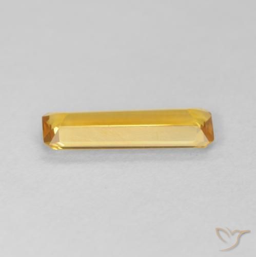 Citrino Dorado claro natural de 0.86 ct, Corte Octágono / Esmeralda, VVS