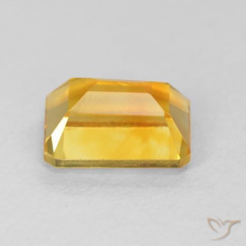 Citrino Dorado naranja natural de 1.63 ct, Corte Octágono / Esmeralda, VVS