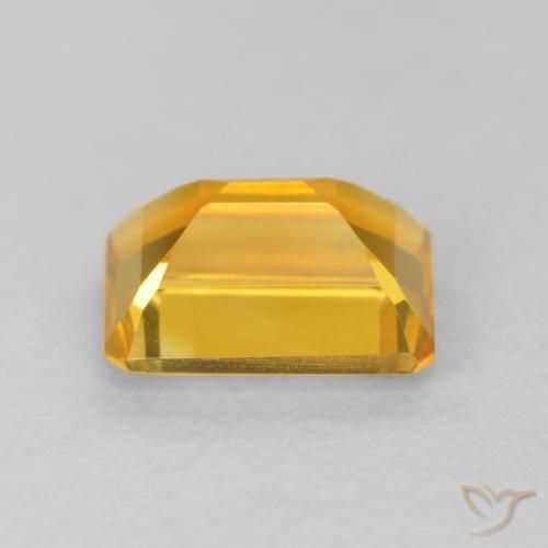 Citrino Dorado naranja natural de 1.54 ct, Corte Octágono / Esmeralda, VVS