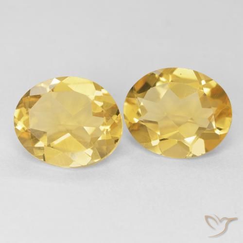 Gemas de Citrino Dorado intenso natural de 7.80 ct, Ovalada, VVS-VS
