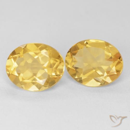 Gemas de Citrino Dorado natural de 8.17 ct, Ovalada, VVS-VS
