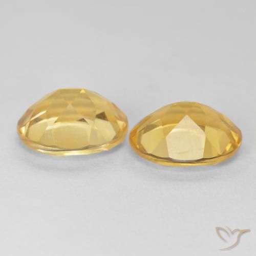 Gemas de Citrino Dorado natural de 8.17 ct, Ovalada, VVS-VS
