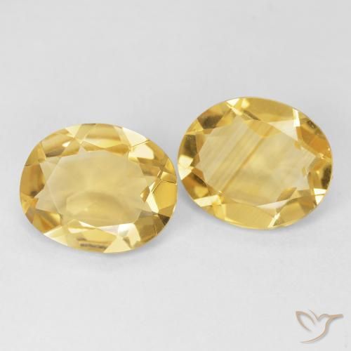 Gemas de Citrino Dorado natural de 6.99 ct, Ovalada, VVS-VS
