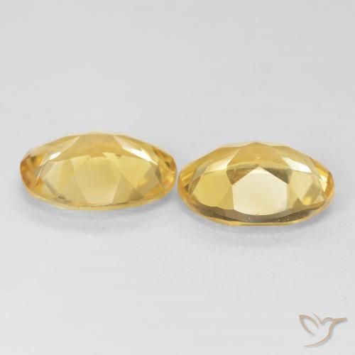 Gemas de Citrino Dorado natural de 6.99 ct, Ovalada, VVS-VS