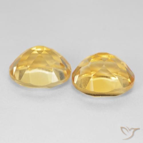 Gemas de Citrino Dorado intenso natural de 10.11 ct, Ovalada, VVS-VS