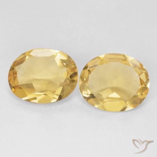 6.64ctw Natural Dorado medio Citrino, Ovalada, VS