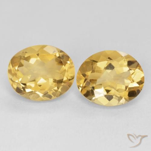 8.47ctw Natural Dorado intenso Citrino, Ovalada, VVS-VS