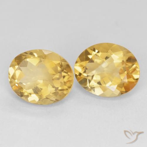 Gemas de Citrino Dorado intenso natural de 8.47 ct, Ovalada, VVS-VS