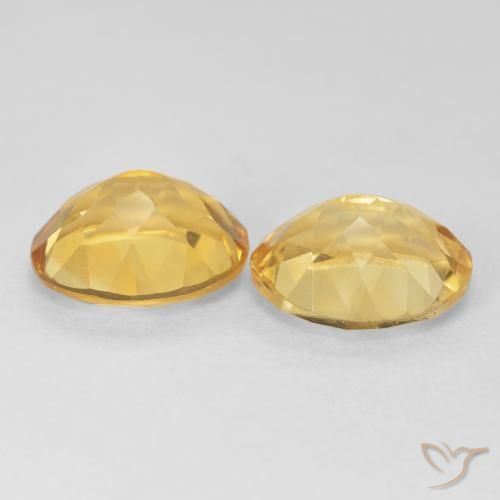 Gemas de Citrino Dorado intenso natural de 8.47 ct, Ovalada, VVS-VS
