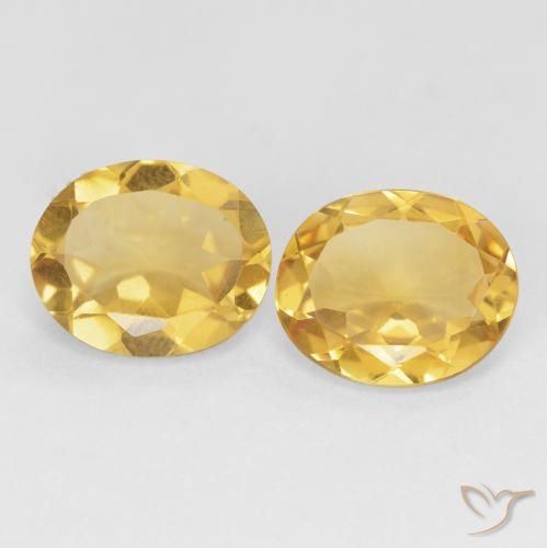 7.42ctw Natural Dorado Citrino, Ovalada, VVS-VS