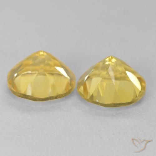 Gemas de Citrino Amarillo toscana natural de 3.64 ct, Redondo, VVS-VS