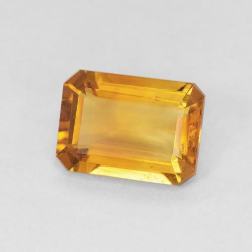 Citrino Dorado naranja intenso natural de 1.11 ct, Corte Octágono / Esmeralda, VVS-VS
