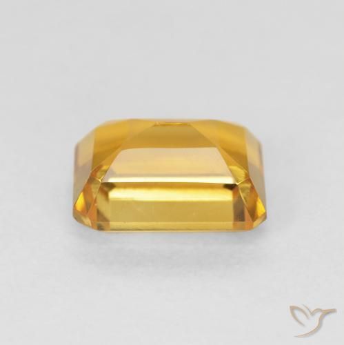 Citrino Medium Light-Golden natural de 1.62 ct, Corte Octágono / Esmeralda, VVS-VS