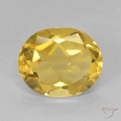 4.30ct Natural Dorado Citrino, Ovalada, VVS