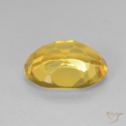 Citrino Dorado natural de 4.30 ct, Ovalada, VVS