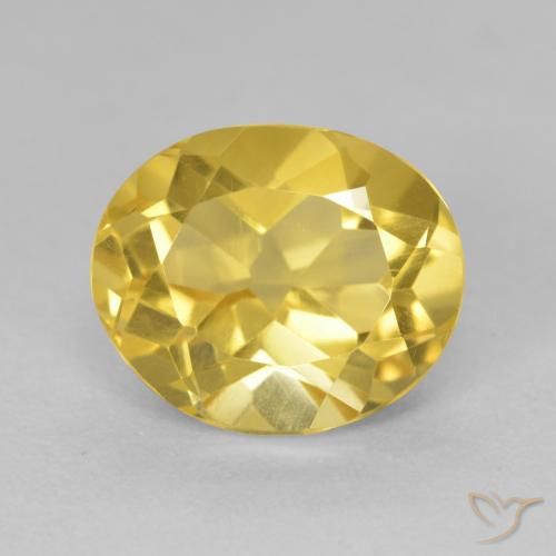 4.57ct Natural Naranja dorado Citrino, Ovalada, VVS