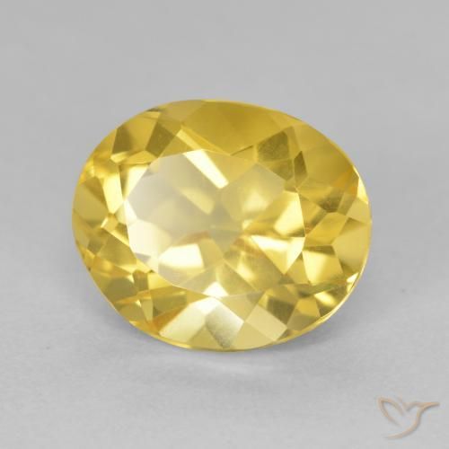 Citrino Naranja dorado natural de 4.57 ct, Ovalada, VVS
