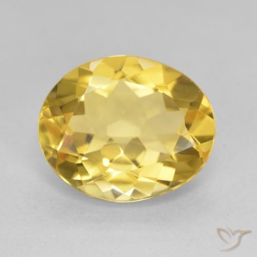 4.11ct Natural Naranja dorado Citrino, Ovalada, VVS