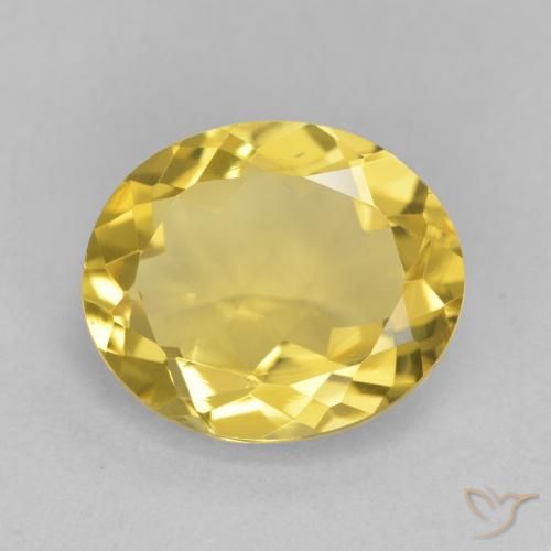 3.78ct Natural Dorado medio Citrino, Ovalada, VVS