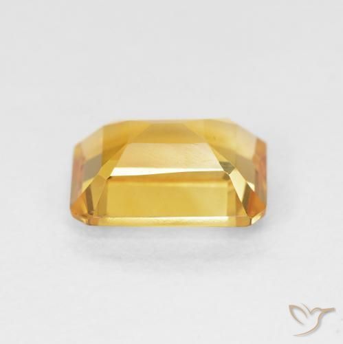 Citrino Dorado natural de 1.46 ct, Corte Octágono / Esmeralda, VVS-VS
