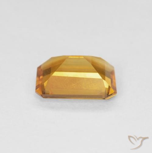 Citrino Dorado naranja natural de 1.05 ct, Corte Octágono / Esmeralda, VVS-VS