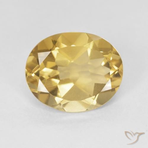 4.05ct Natural Naranja dorado Citrino, Ovalada, VS