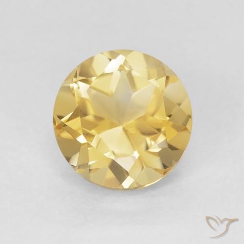 1.39ct Natural Oro Citrino, Redondo, VVS