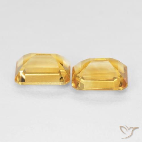 Gemas de Citrino Oro natural de 2.87 ct, Corte Octágono / Esmeralda, VVS-VS