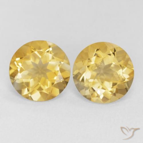 3.29ctw Natural Oro Citrino, Redondo, VVS