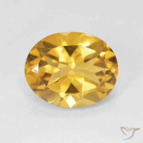 4.16ct Natural Dorado Citrino, Ovalada, VVS