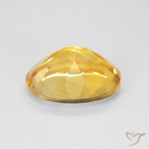 Citrino Dorado natural de 4.16 ct, Ovalada, VVS