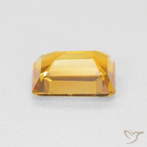 Citrino Naranja dorado natural de 1.32 ct, Corte Octágono / Esmeralda, VVS
