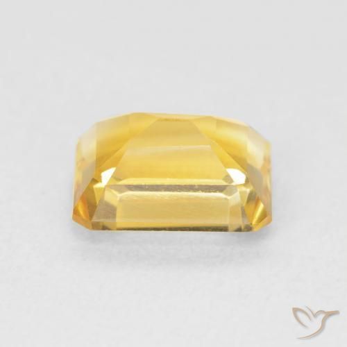 Citrino Naranja dorado natural de 1.57 ct, Corte Octágono / Esmeralda, VVS