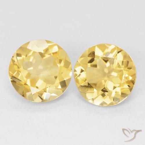 3.58ctw Natural Amarillo toscana Citrino, Redondo, VVS-VS