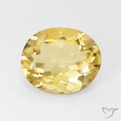 4.36ct Natural Amarillo toscana Citrino, Ovalada, VVS